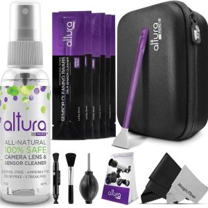Altura Photo Professional Camera Cleaning Kit APS-C DSLR & Mirrorless Cameras - Camera Lens Cleaner w/Sensor Cleaning Swabs & Case, Works as Camera Lens Cleaning Kit, Camera Cleaner, Sensor Cleaner