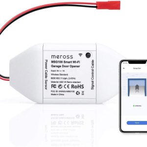 meross Smart WiFi Garage Door Opener Remote, App Control, Works with Alexa, Google Assistant and SmartThings, No Hub Needed